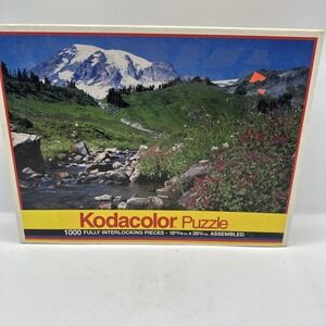 Kodacolor  Edith Creek 1000 Pc Puzzle Interlocking 18"x26" Used 1991 Rose Art